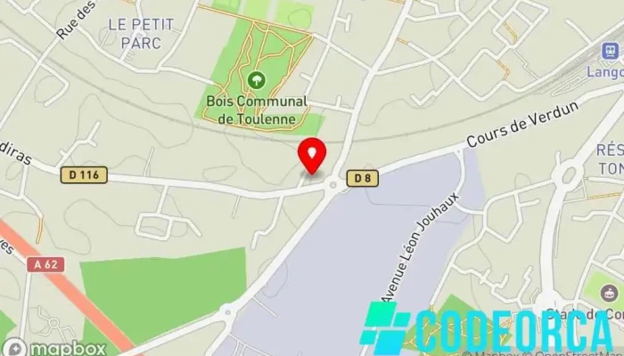 carte de AD2C Agence de publicité à Toulenne