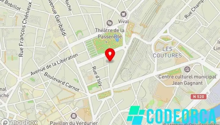 carte de Adage Communication Agence de publicité à Limoges