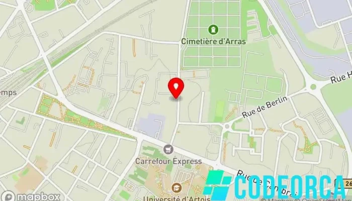 carte de Agence MBS Agence de marketing, Agence de publicité, Service d'hébergement de site Web à Arras
