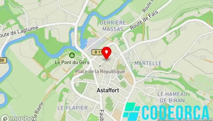 carte de Agence StoryBuzz Agence de relations publiques à Astaffort