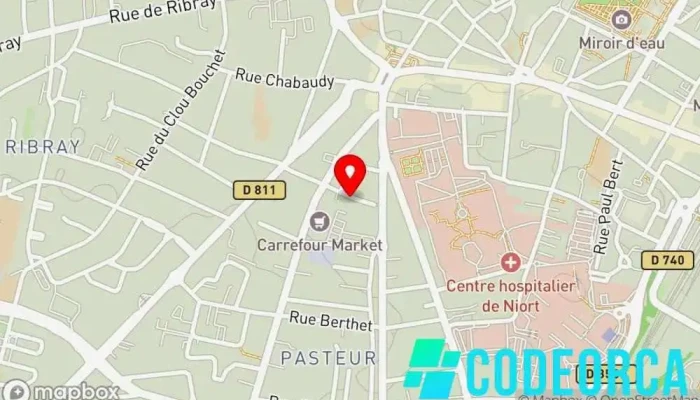 carte de Agence Web Niort - ER Agency Concepteur de sites Web, Service de marketing Internet, Agence de marketing à Niort