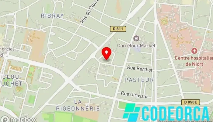 carte de Anode Stratégie Digitale Agence de marketing, Agence de publicité, Concepteur de sites Web à Niort
