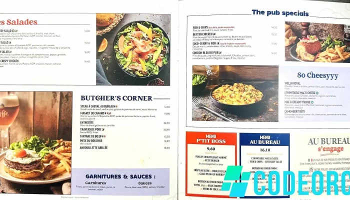 Au Bureau Boulazac -  Menu - Boulazac Isle Manoire