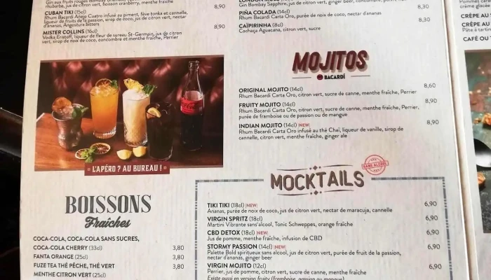 Au Bureau -  Menu - Jaux