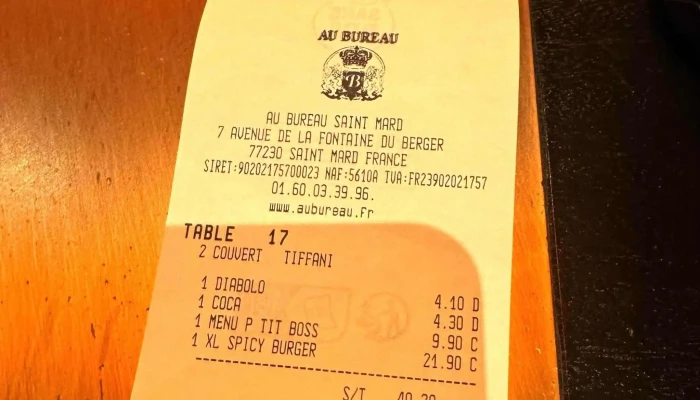 Au Bureau -  Restaurant - Saint-mard