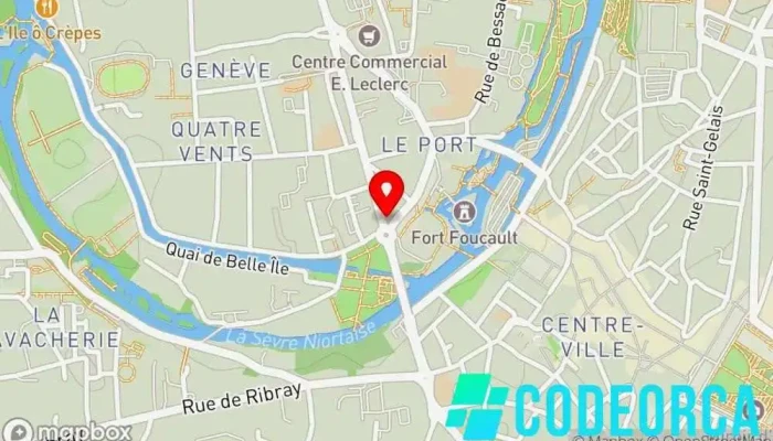 carte de BANG Agence de publicité à Niort