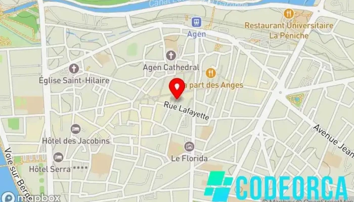 carte de BAO Studio Agence de publicité à Agen