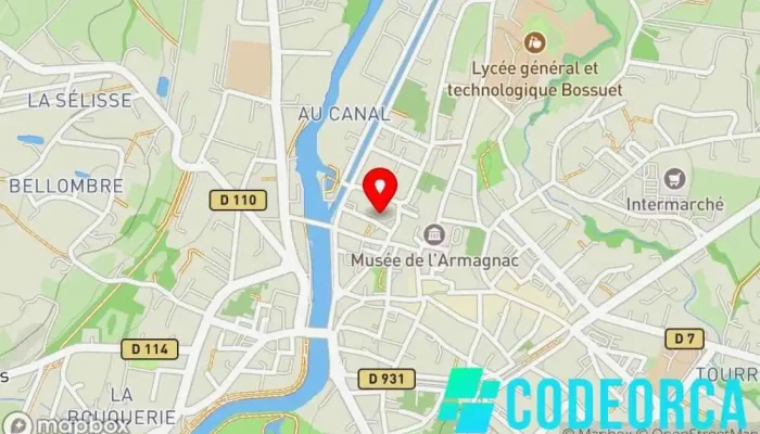 carte de B&B Concept Agence de publicité, Service publicitaire, Imprimerie commerciale, Service de broderie, Grossiste en verrerie, Imprimerie spécialisée en sérigraphie à Condom