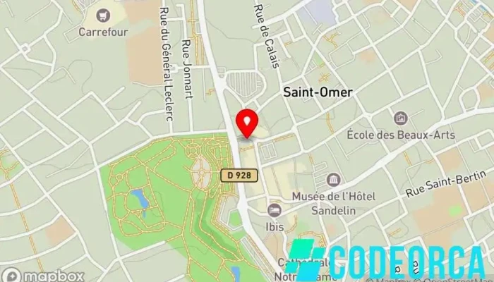 carte de CARRÉ-ROND｜Agence Digitale Agence de publicité, Consultant informatique, Agence de design, Agence de marketing à Saint-Omer
