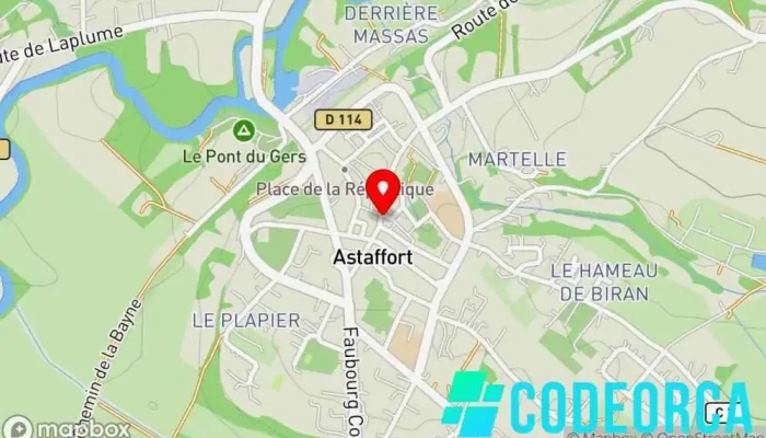 carte de COM.PRESSE Agence de presse, Agence de relations publiques à Astaffort