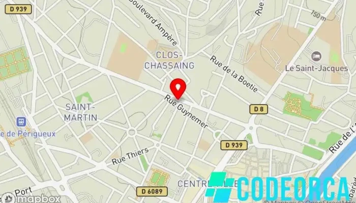 carte de Com'Unity Agence de publicité à Périgueux