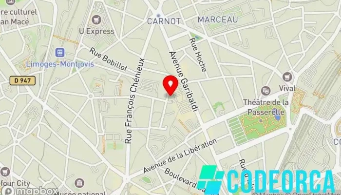 carte de Graphik Studio Agence de publicité à Limoges