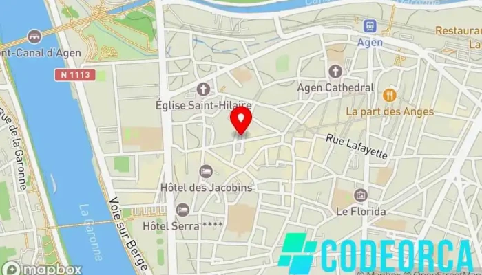 carte de Hexadesigns Concepteur de sites Web, Agence de branding, Service de marketing Internet à Agen