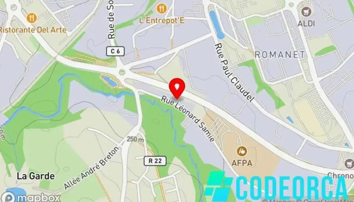 carte de JCDecaux Sa Service publicitaire, Agence de publicité à Limoges