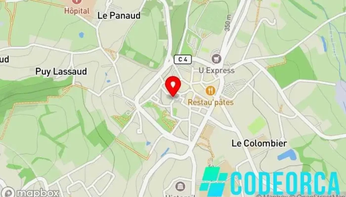 carte de Latitude Web - Développeur web & e-commerce Concepteur de sites Web, Agence e-commerce, Service d'e-commerce, Service de marketing Internet à Saint-Léonard-de-Noblat