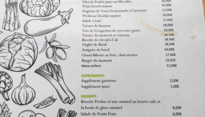 Le Terrier -  Menu - Hallennes-lez-haubourdin