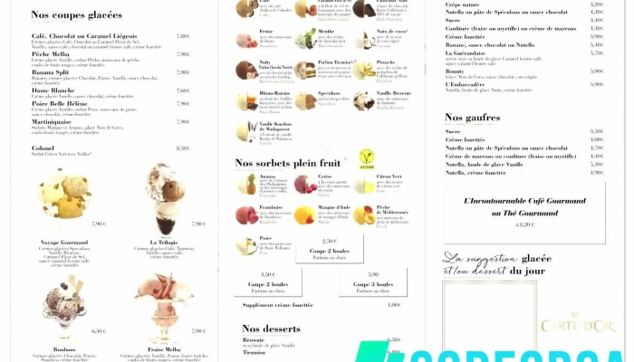 Lembarcadere Pierrefonds Menu - Pierrefonds