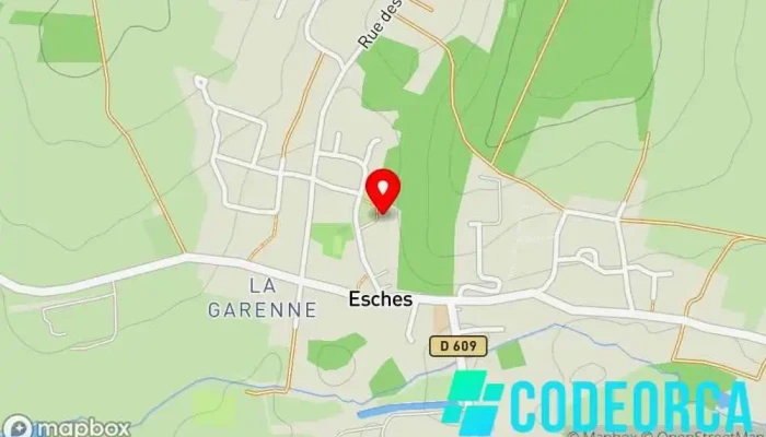 carte de Mairie d'Esches Mairie de village à Esches