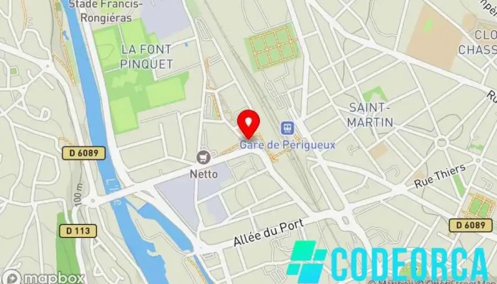 carte de NEGOCOM Atlantique SARL Concepteur de sites Web, Agence de publicité à Périgueux