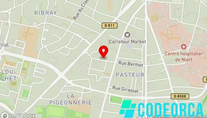 carte de NRJ GLOBAL REGIONS NIORT Agence de publicité, Agence événementielle, Service de marketing Internet, Agence de marketing, Régie publicitaire à Niort