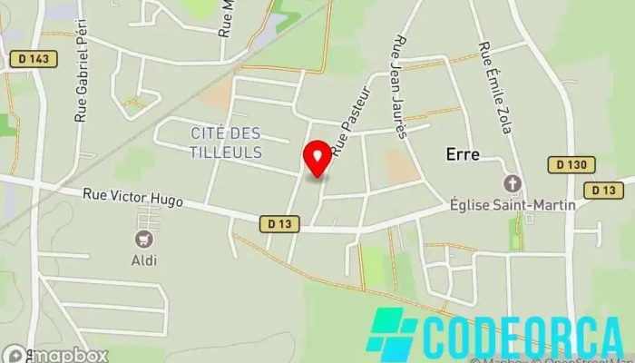 carte de R Drone Expertise Agence de publicité à Erre