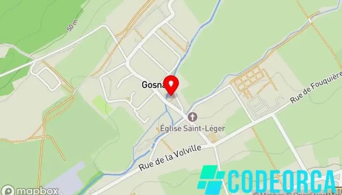 Salle Des Fetes De Gosnay Carte - Gosnay