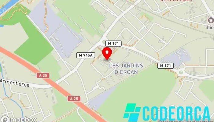 carte de SUPPLAY ARMENTIERES Agence d'intérim, Conseiller en gestion des affaires, Agence de recrutement, Recruteur, Agence pour l'emploi à Erquinghem-Lys